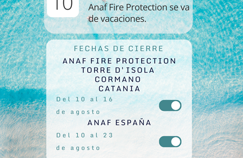 ANAFGROUP: CLOSING DATES